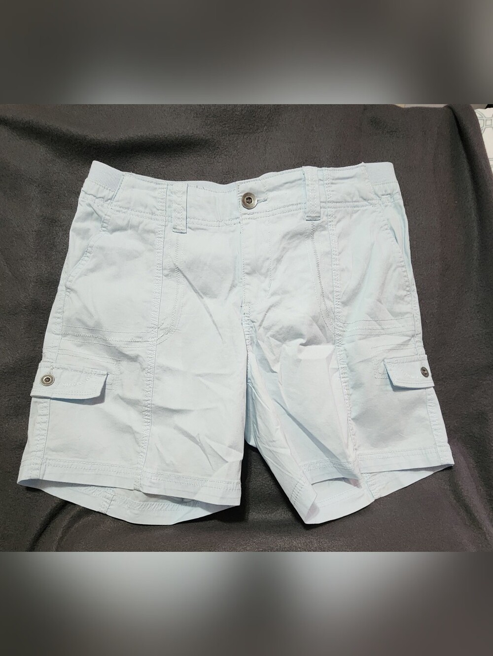 Style & Co. Women's Zig Zag Stitch Cargo Shorts. Sz 12P